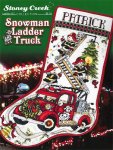 (image for) Snowman Ladder Truck Stocking
